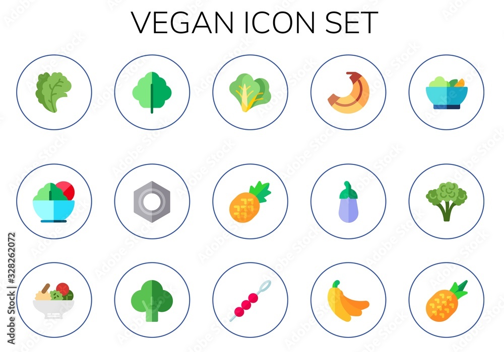 Modern Simple Set of vegan Vector flat Icons Modern Simple Set of vegan Vector flat Icons