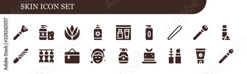 Modern Simple Set of skin Vector filled Icons
