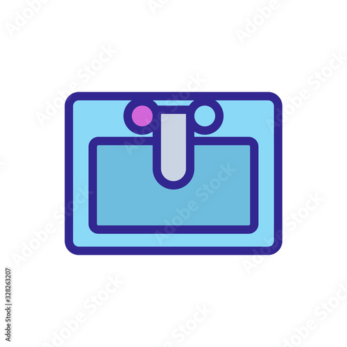Sink icon vector. Thin line sign. Isolated contour symbol illustration