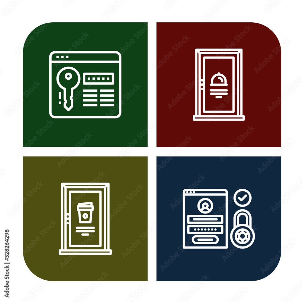 Set of login icons Set of login icons