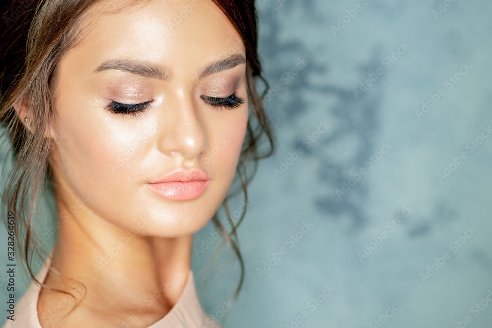 Professional makeup of face of woman. Professional makeup of face of woman.