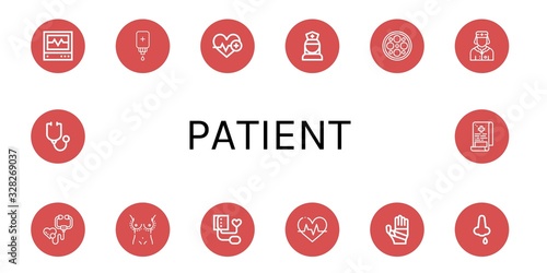 Set of patient icons