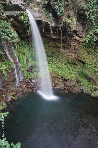 Telu waterfall which is peaceful and quiet