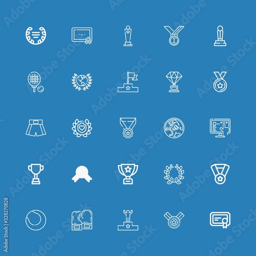 Editable 25 champion icons for web and mobile