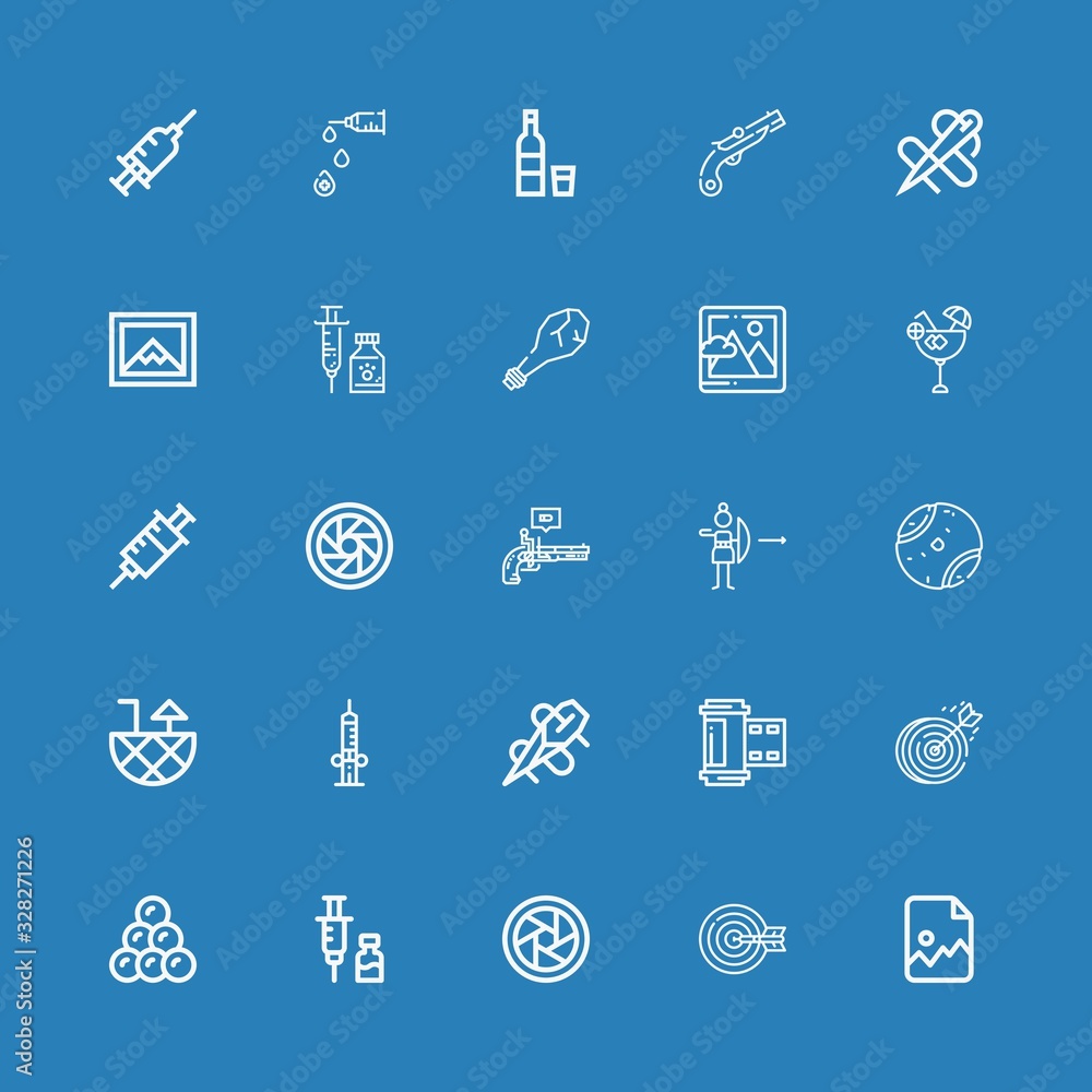 Editable 25 shot icons for web and mobile Editable 25 shot icons for web and mobile
