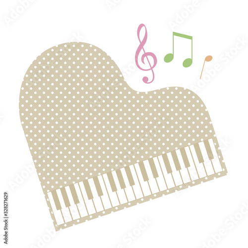 ピアノ発表会や看板、音楽イベントに使えるグランドピアノのおしゃれなシルエット素材