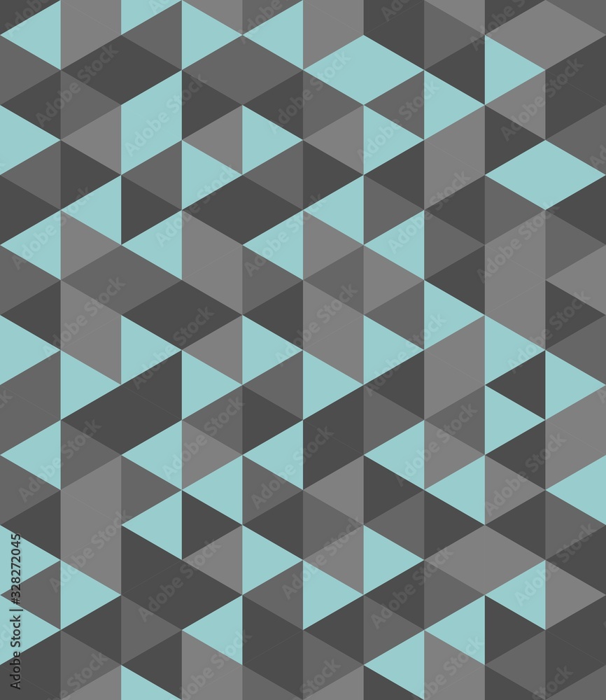 Tile vector background with grey and mint green triangle geometric mosaic Tile vector background with grey and mint green triangle geometric mosaic