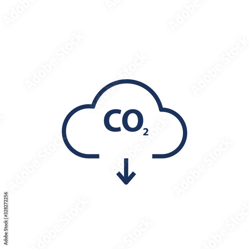 co2 emissions vector icon