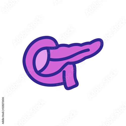 apendicitis icon vector. Thin line sign. Isolated contour symbol illustration