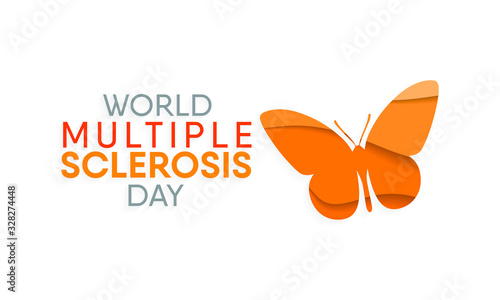 Vector illustration on the theme of world Multiple Sclerosis day observed every year in month of May