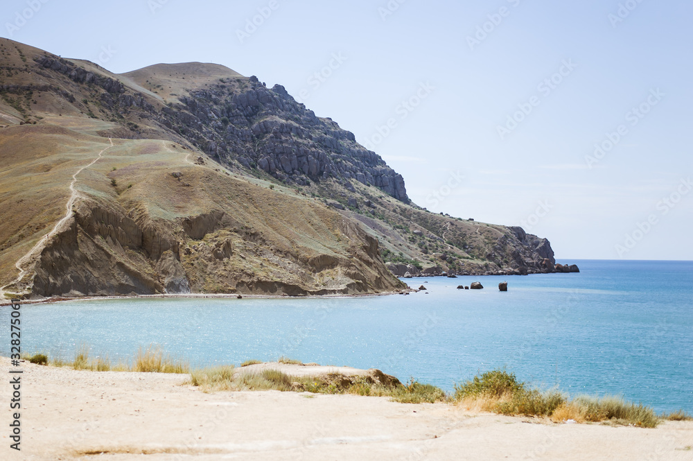 Meganom mountain range and beach, as well as the peninsula and cape in southeastern Crimea between