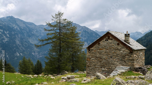 house in the mountains