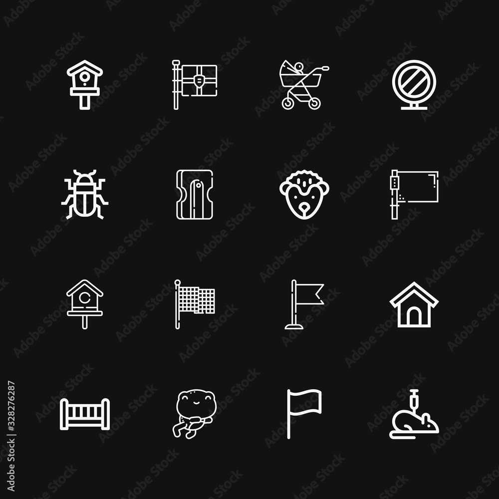 Editable 16 small icons for web and mobile Editable 16 small icons for web and mobile
