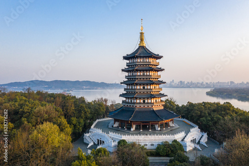 leifeng pagoda in hangzhou china photo