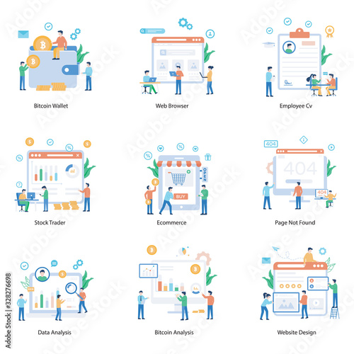  Business and Promotion Activities Illustrations Pack 
