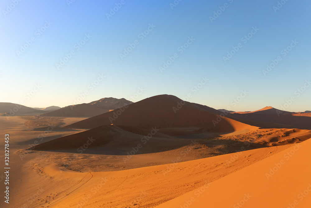 Sossusvlei desert into the Namib-Naukluft National Park