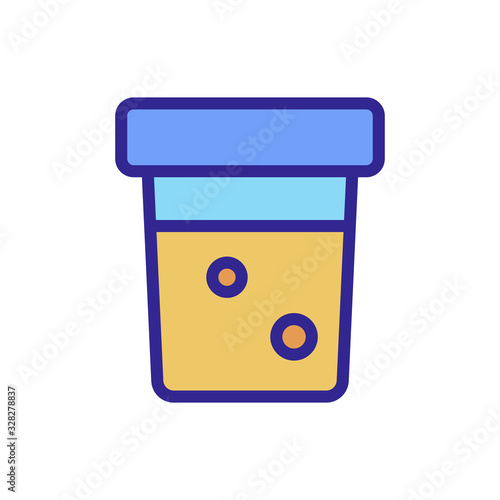 diabetes icon vector. Thin line sign. Isolated contour symbol illustration