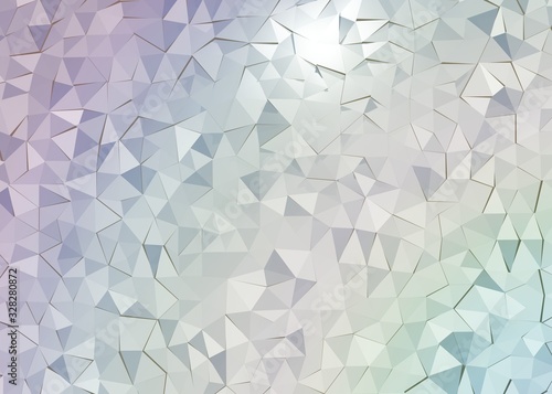 Abstract light background with triangle shapes 3d