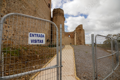 Rear entrance to the castle in Villagarcia de la Torre