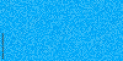 Pixel pattern. Vector seamless background. abstract blue mosaic texture design. Retro geometric illustration. Game wallpaper. Simple repeat square textile