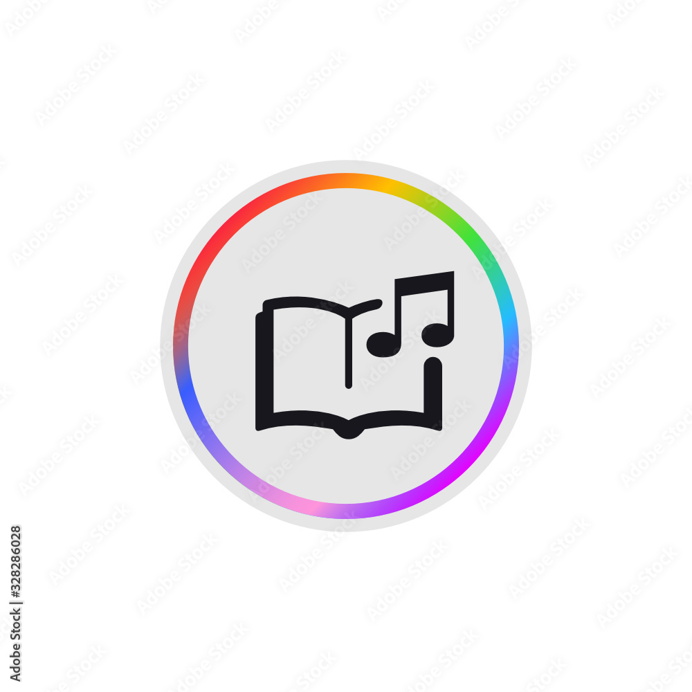 Audio Book - Modern App Button Audio Book - Modern App Button