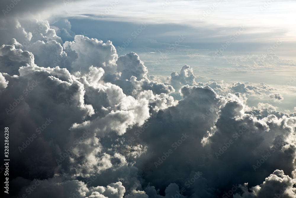 Ταπετσαρία Sea of Clouds in the sunlight sky