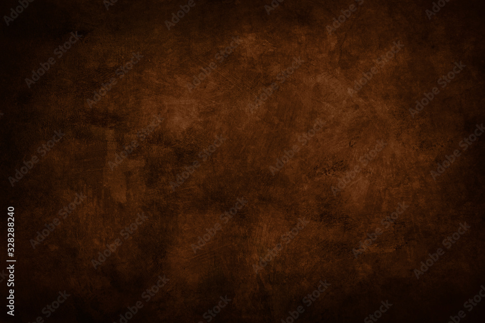 dark brown stained grungy background or texture - obrazy, fototapety, plakaty 