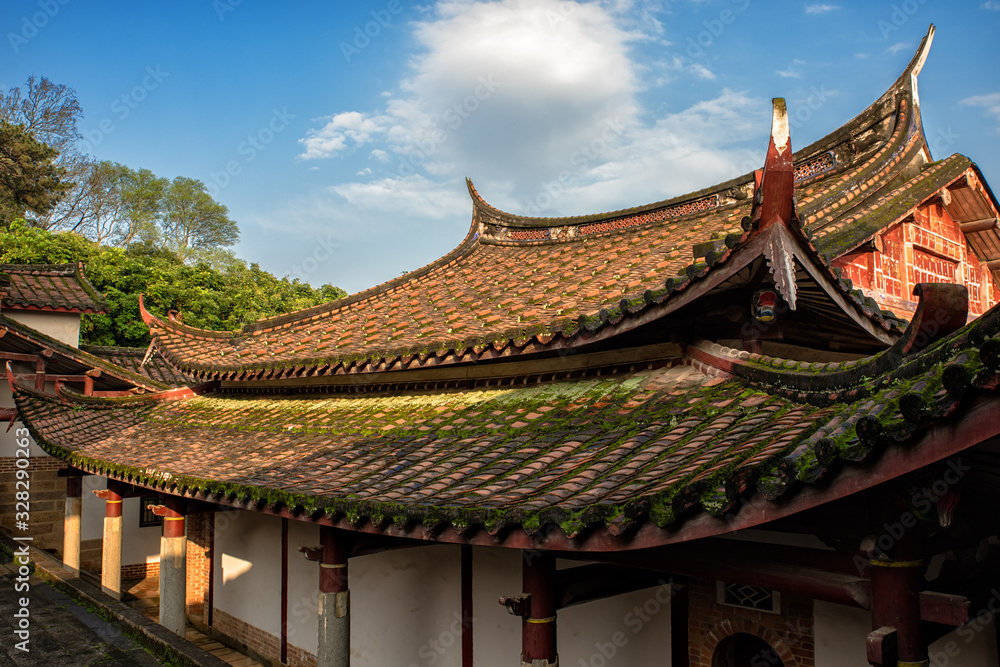 Obraz premium Eaves and roofs in Chinese Architecture