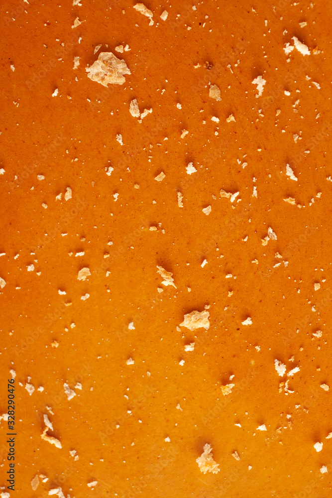 Breadcrumbs on a red surface Breadcrumbs on a red surface