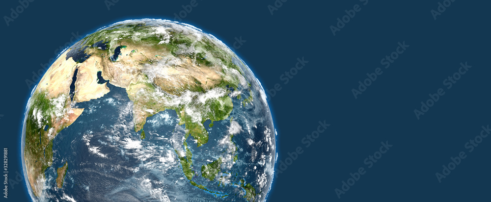 Fototapeta premium Planète Terre HD en 3D