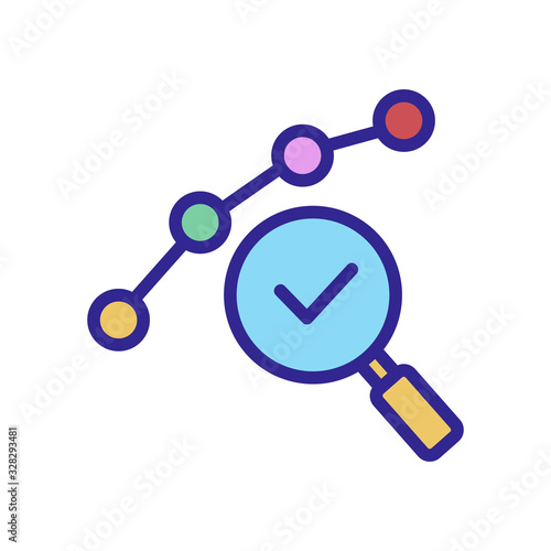 audit service icon vector. Thin line sign. Isolated contour symbol illustration