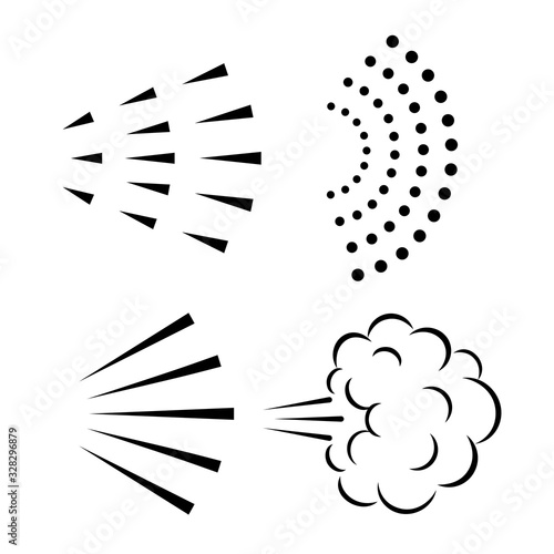 Water spray vector icon