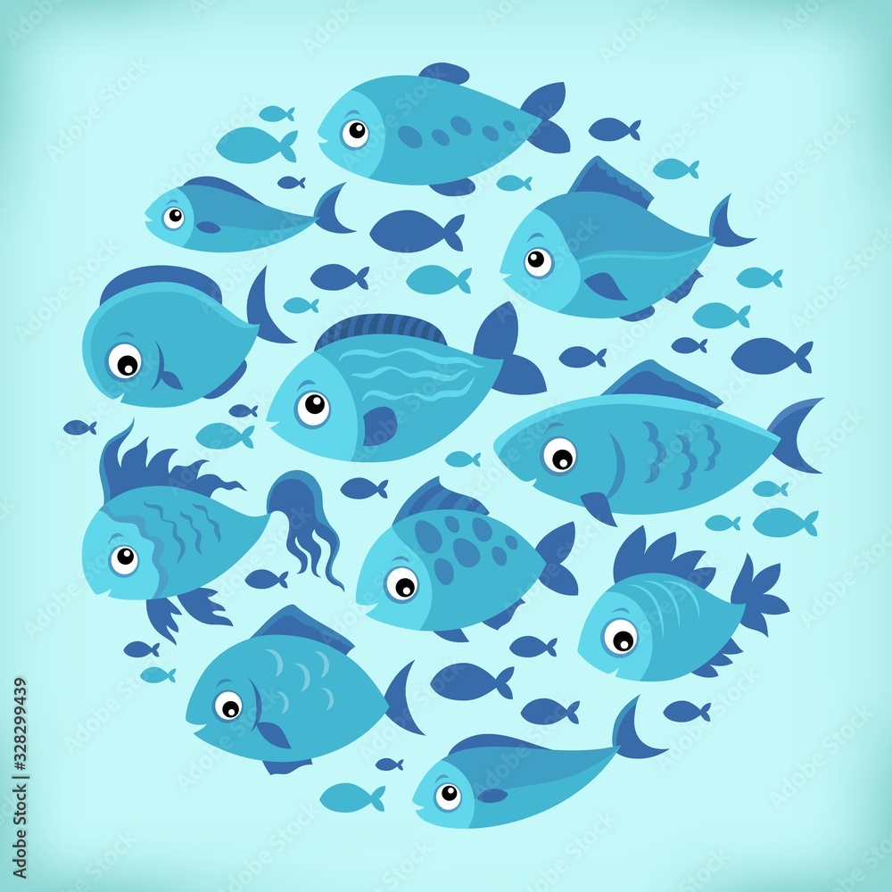 Stylized fishes topic image 4 Stylized fishes topic image 4