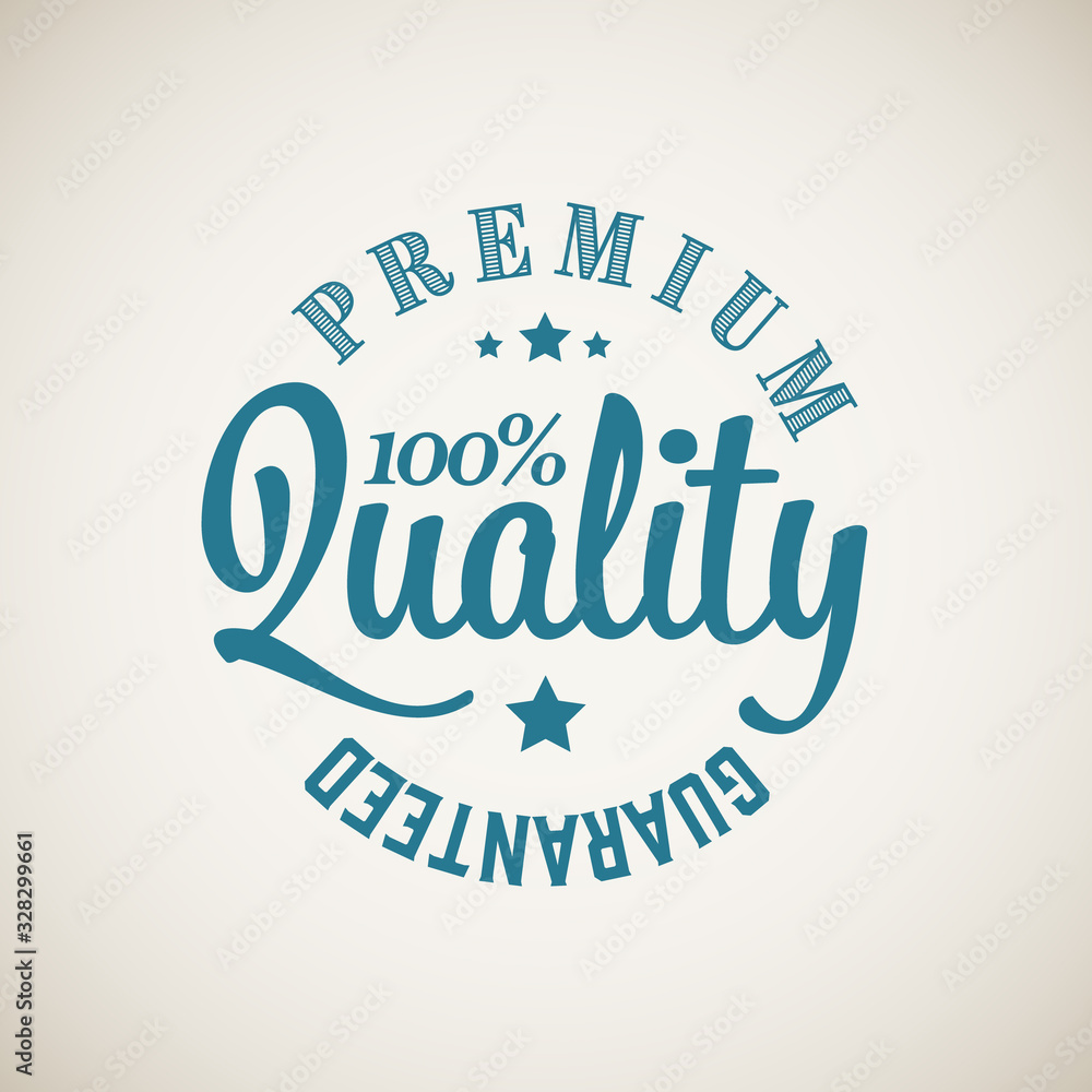 Obraz premium Vector retro premium quality stamp
