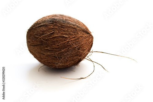 Coconut on a white isolated background.