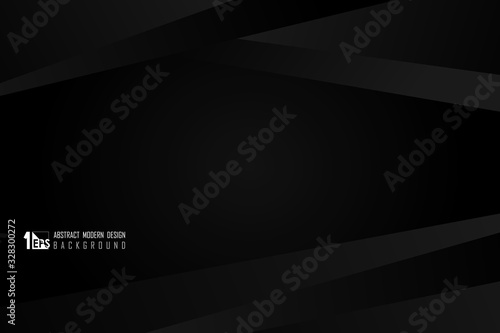 Abstract tech design of gradient black design cover page background. illustration vector eps10