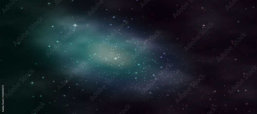 Deep Space Galaxy Cosmos Background Banner