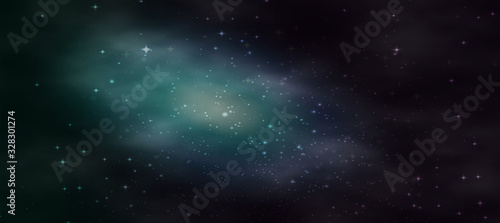 Deep Space Galaxy Cosmos Background Banner
