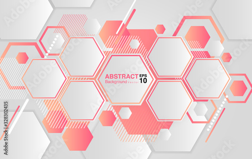 abstract background with hexagons. futuristic background concept. Vector EPS 10