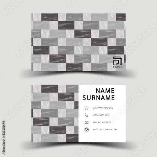 Modern business card template design. With inspiration from the abstract.