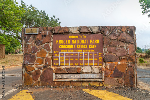 Crocodile Bridge Gate  to Kruger National Park, South Africa photo