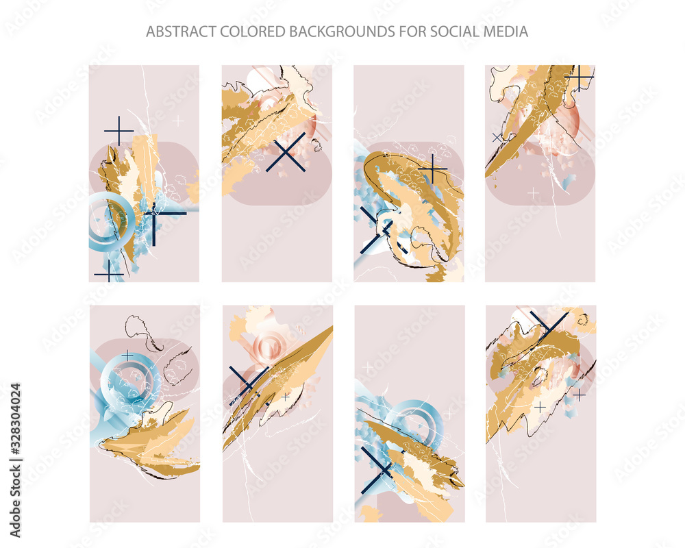 Creative art color backgrounds for social media. Pastel colored muted backgrounds for social media