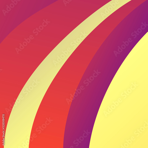 Color abstract template for a map or banner. gradient background with waves and reflections. Illustration of warm hues in geometric shapes.