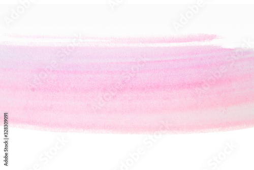 Light pink watercolor stain. on a white background with a soft transition. rectangular banner