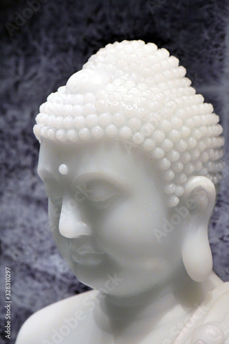 White jade Sakyamuni Buddha