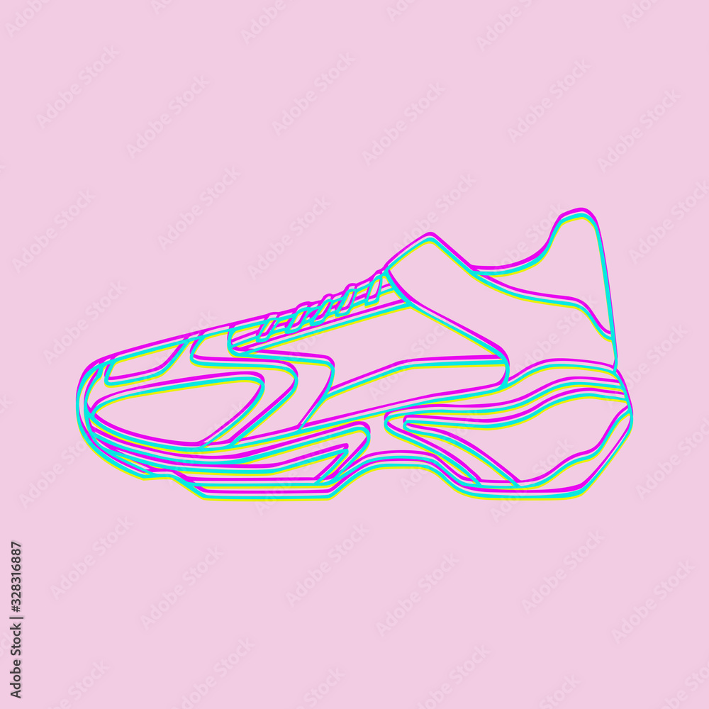Custom Neon Sneakers - Etsy