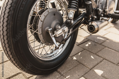 Classic motorcycle rear drum brake