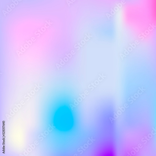 Vector Abstract Hologrpahic Background, Rainbow Gentle Colors.