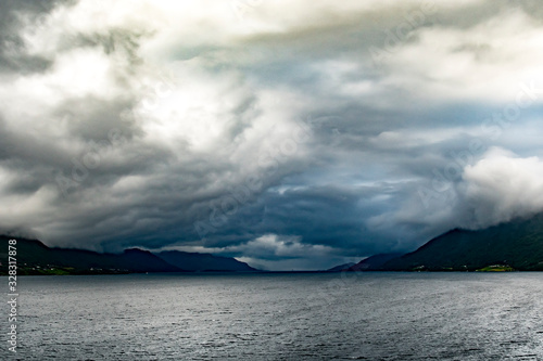 Dramatic skies in iceland