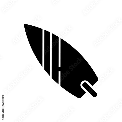 Serfing black icon, concept illustration, vector flat symbol, glyph sign.